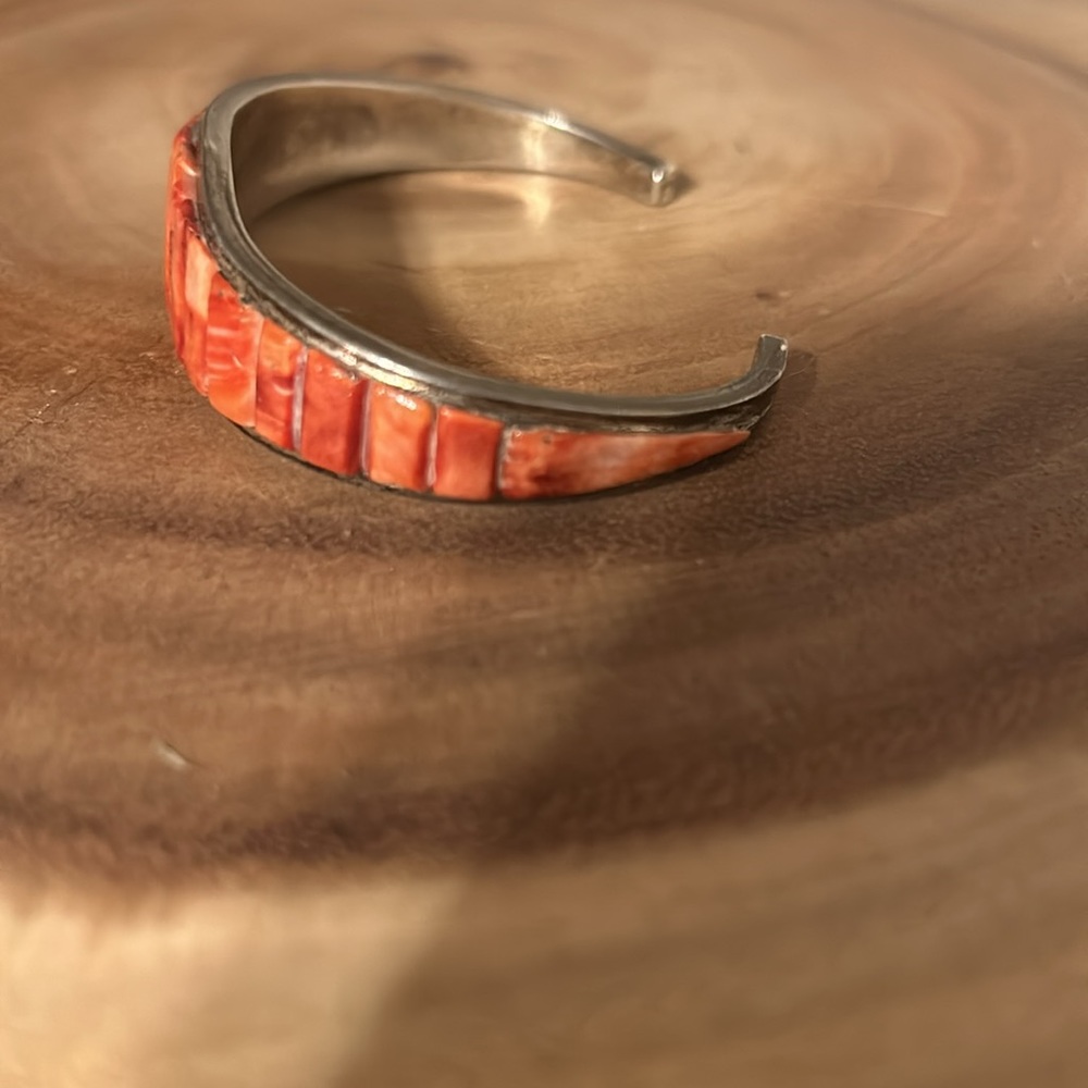 Spiny Oyster Orange Cuff Bracelet - Picture 3 of 8